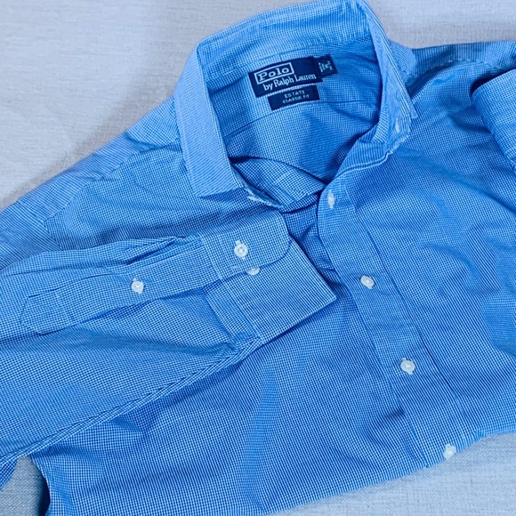 Polo by Ralph Lauren Other - Polo Ralph Lauren Estate Classic Fit Button up Shirt Blue‎ Gingham Sz 16 32/ 33